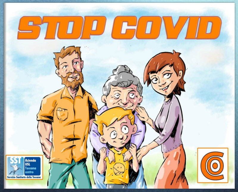 copertina fumetto "STOP COVID"