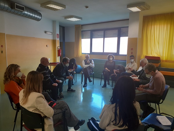 Delegazione veneta ridotta in riunione con i referenti della CdS Le Piagge