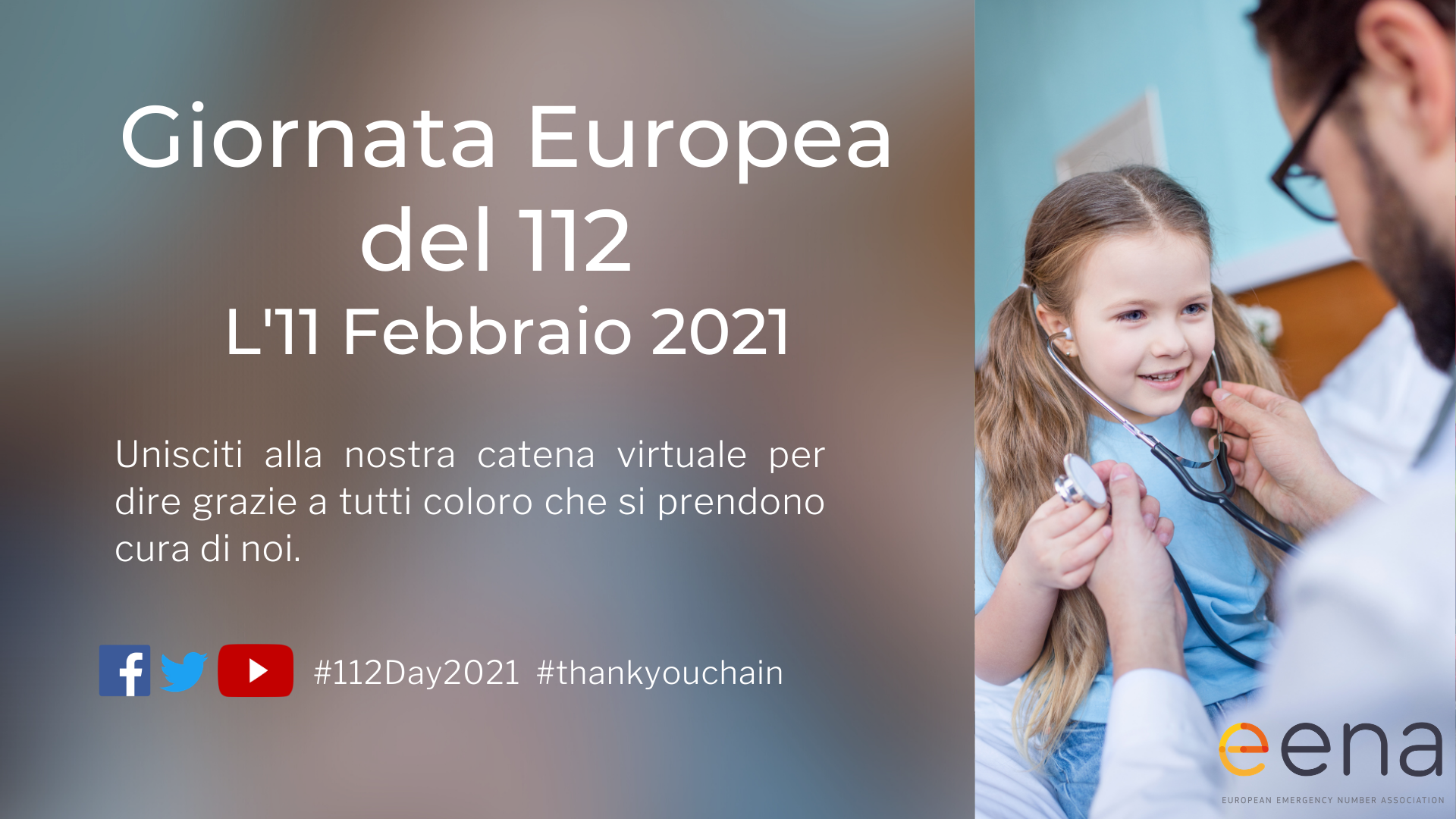 Locandina Giornata europea 112 11 febbraio 2021