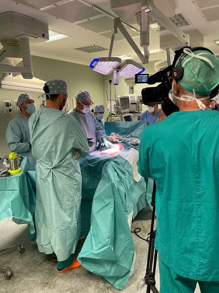 Nella foto un momento della Live Surgery a Ponte a Niccheri