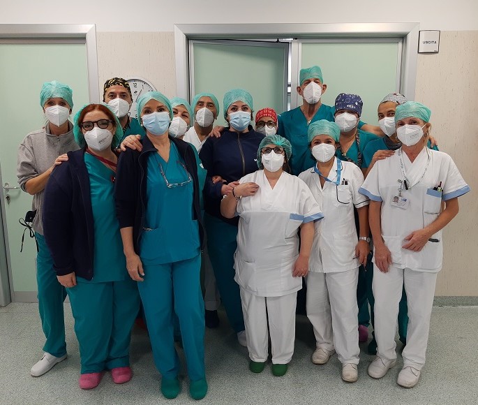 Nella foto il team oculistica dell'ospedale di empoli