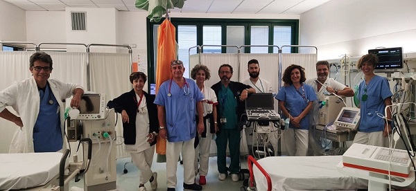 Nella foti il team HDU pronto soccorso empoli