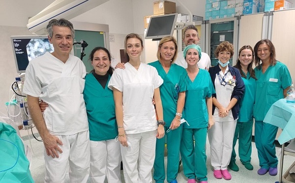 Nella foto il team di gastroenterologia ed endoscopia digestiva Empoli