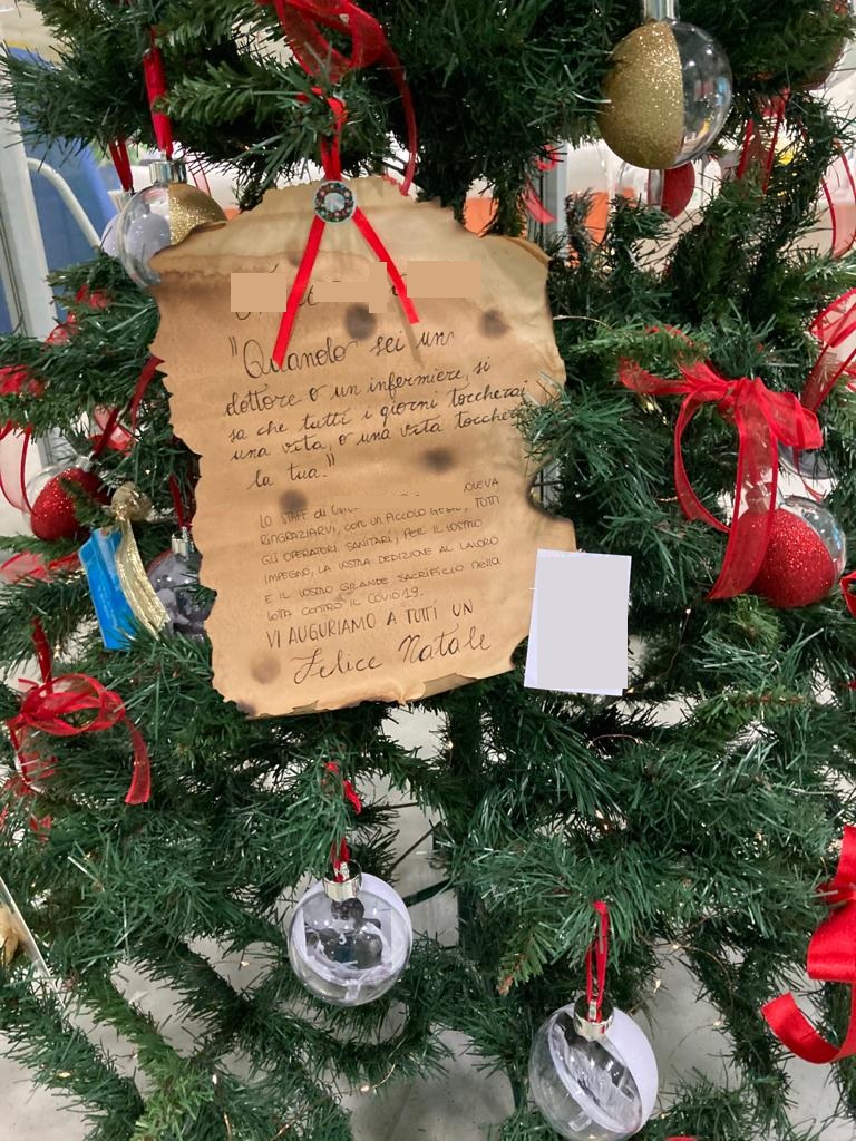 ALBERI NATALE pronto soccorso Pistoia