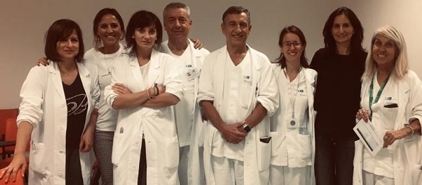 Nella foto l'équipe della neurologia dell'ospedale San Jacopo