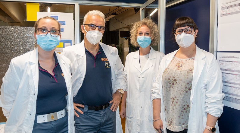 foto polizia di Stato con Mantero