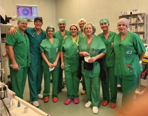 Nella foto l'équipe di oculistica dell'ospedale di Pescia Pescia