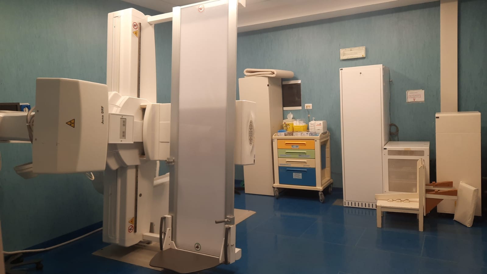 Nella foto l'apparecchio radilogico aggiornato