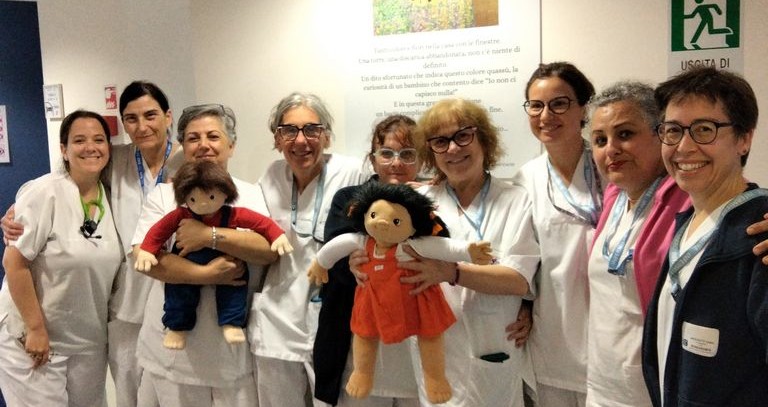 Nella foto l'equipe di geriatria