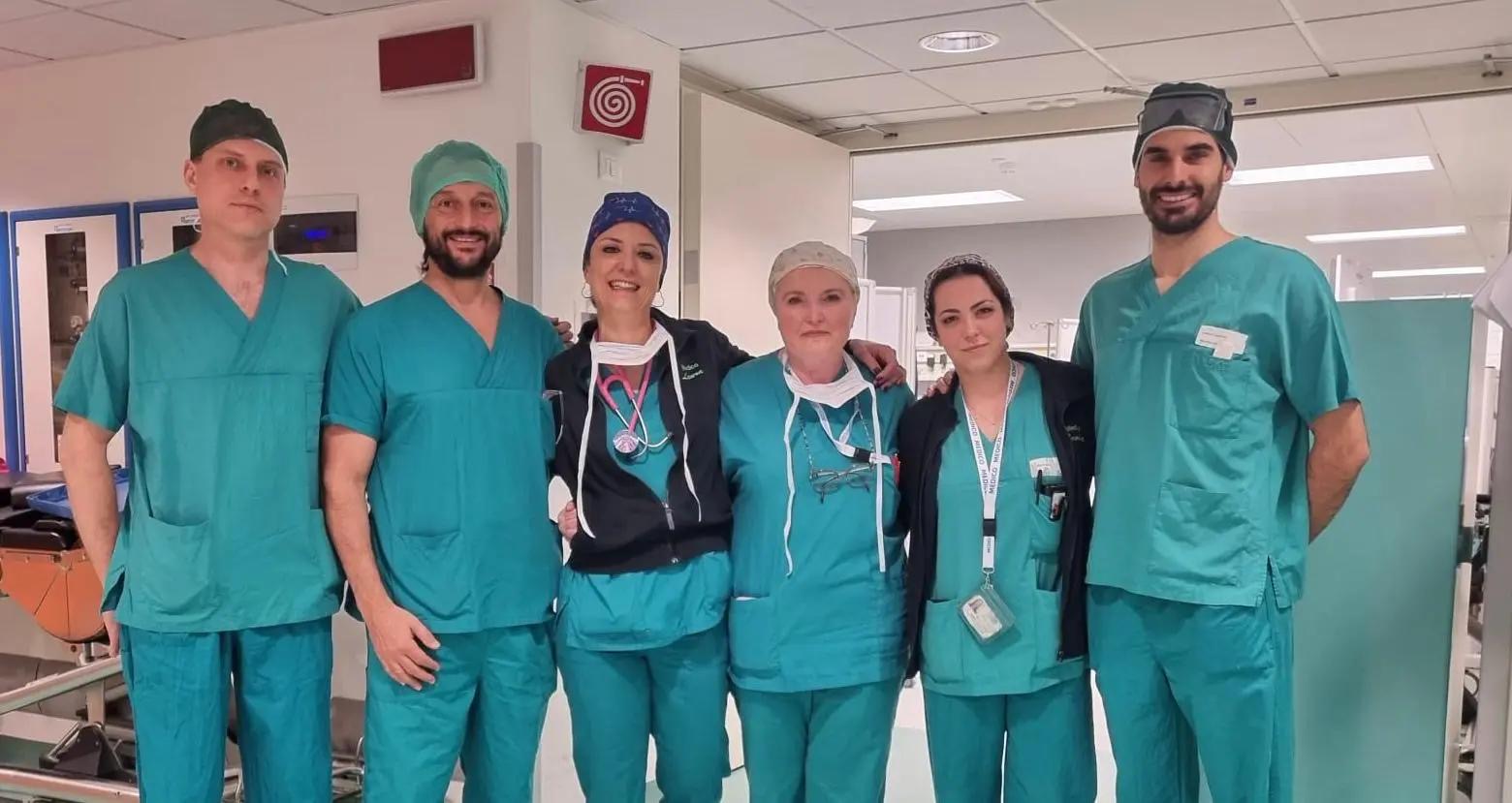 Nella foto l'equipe medica