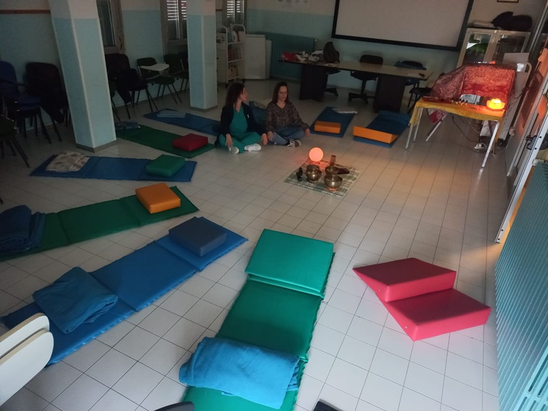 sala ospedali allestita