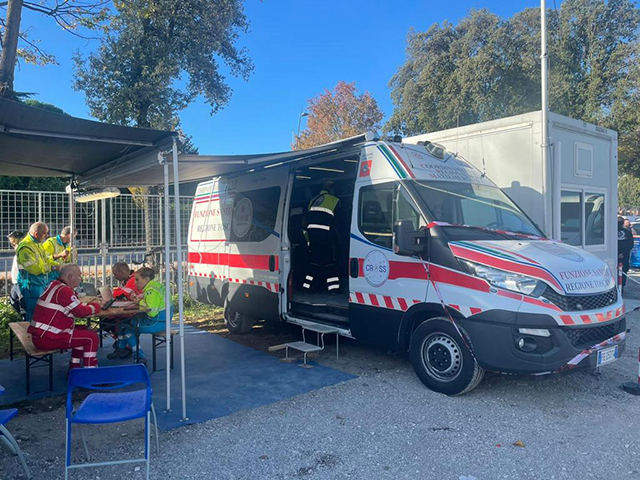 Posto di Comando Avanzato in operatività