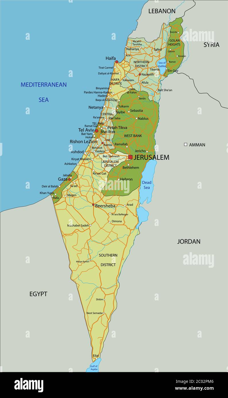 Mappa Palestina Israele
