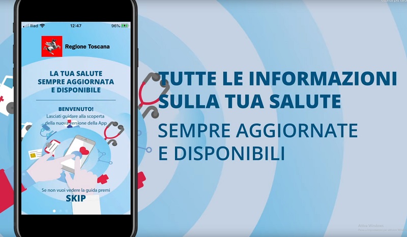 La App del Servizio sanitario della Toscana