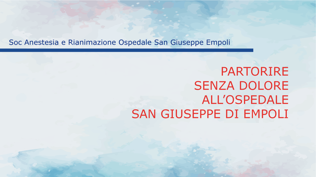 partoanalgesia SAN GIUSEPPE